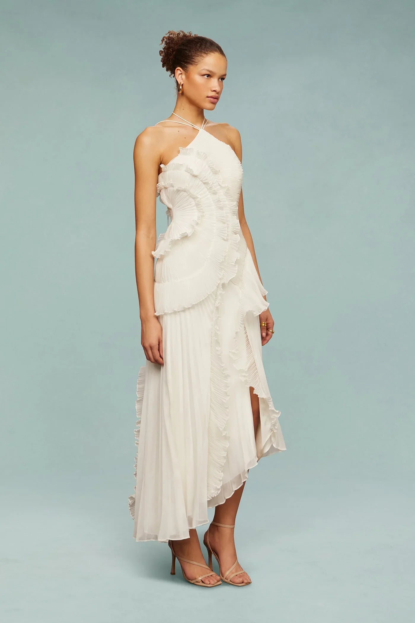 Robe Longue Mireille | Robe Plissée