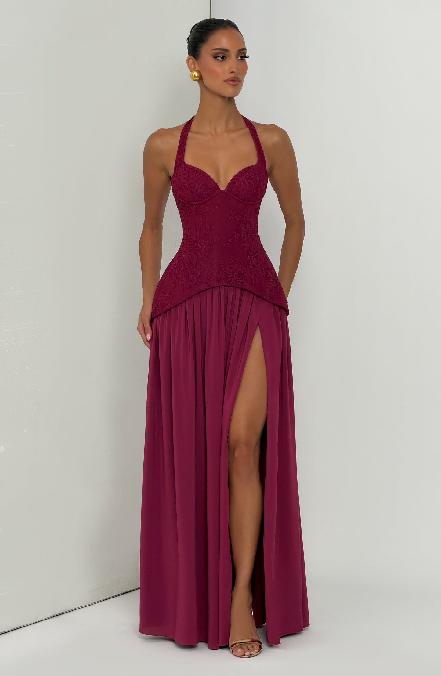 Robe Longue Almira - Mûre