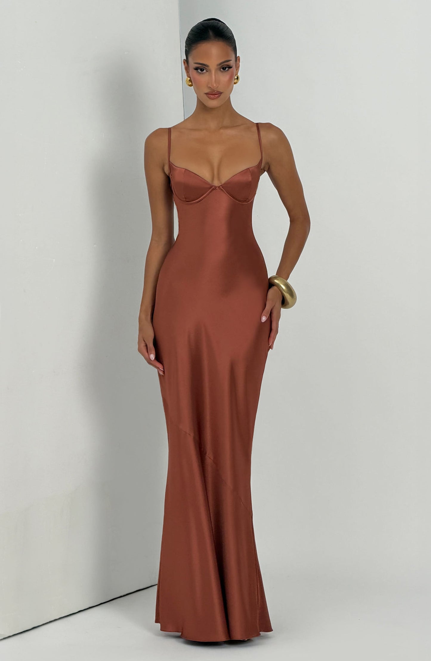 Robe Longue Longue - Rouille