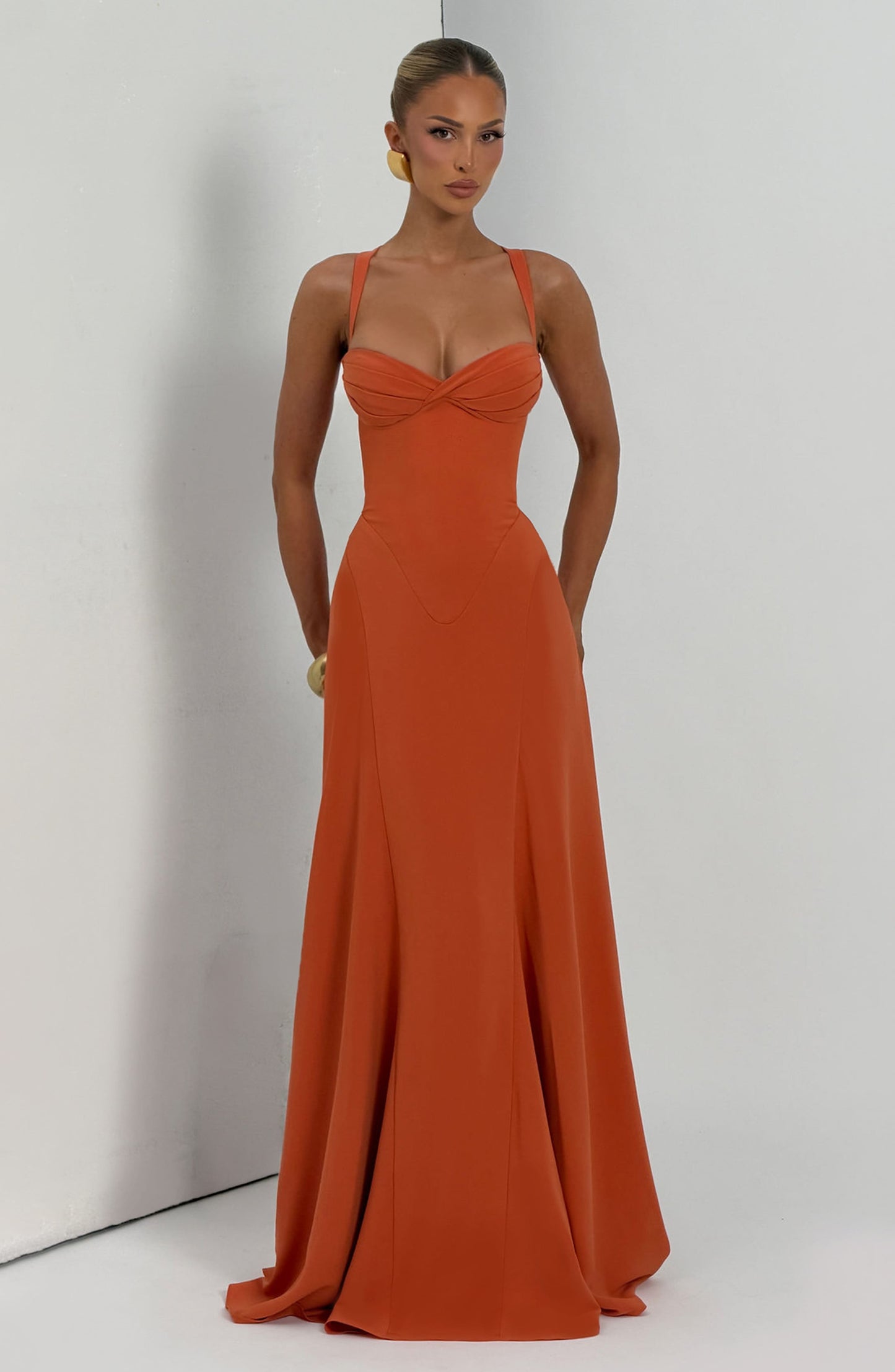 Robe Longue Irie - Orange Brûlé