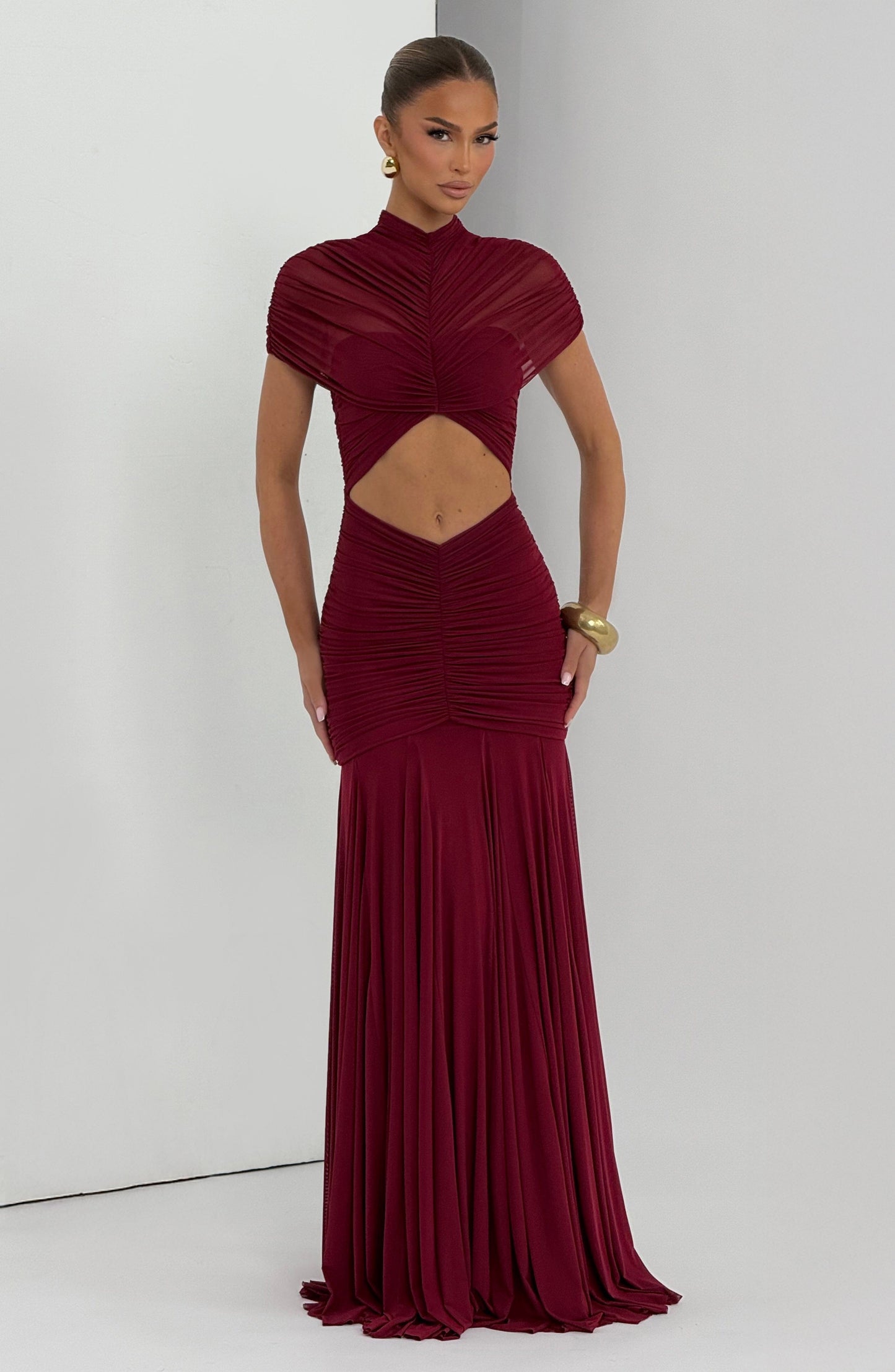 Robe Longue Jaya - Bourgogne