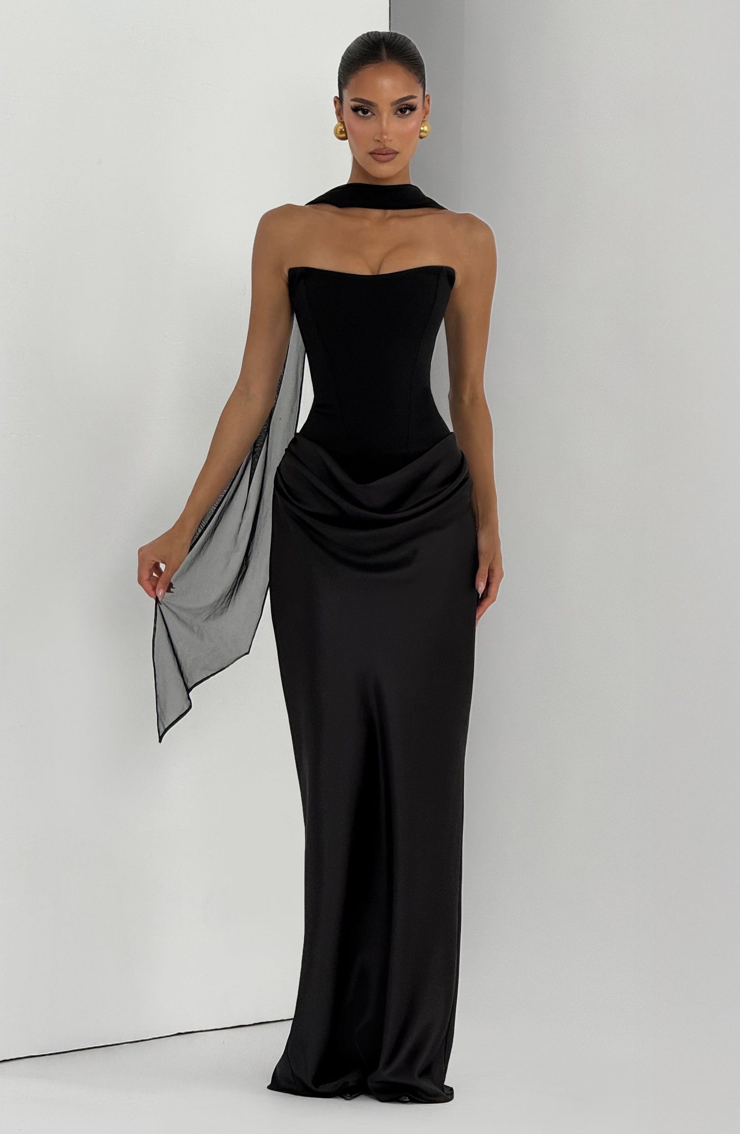 Robe Longue Maggie - Noir