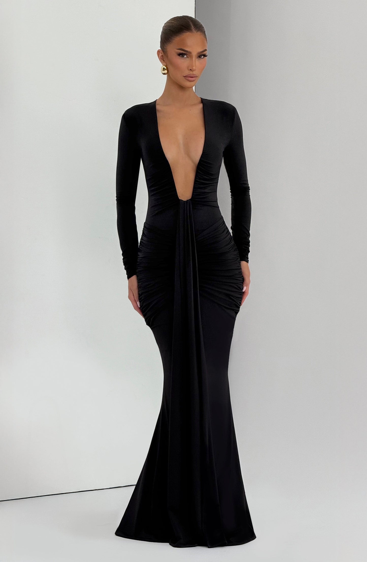 Robe Longue Longue - Noir
