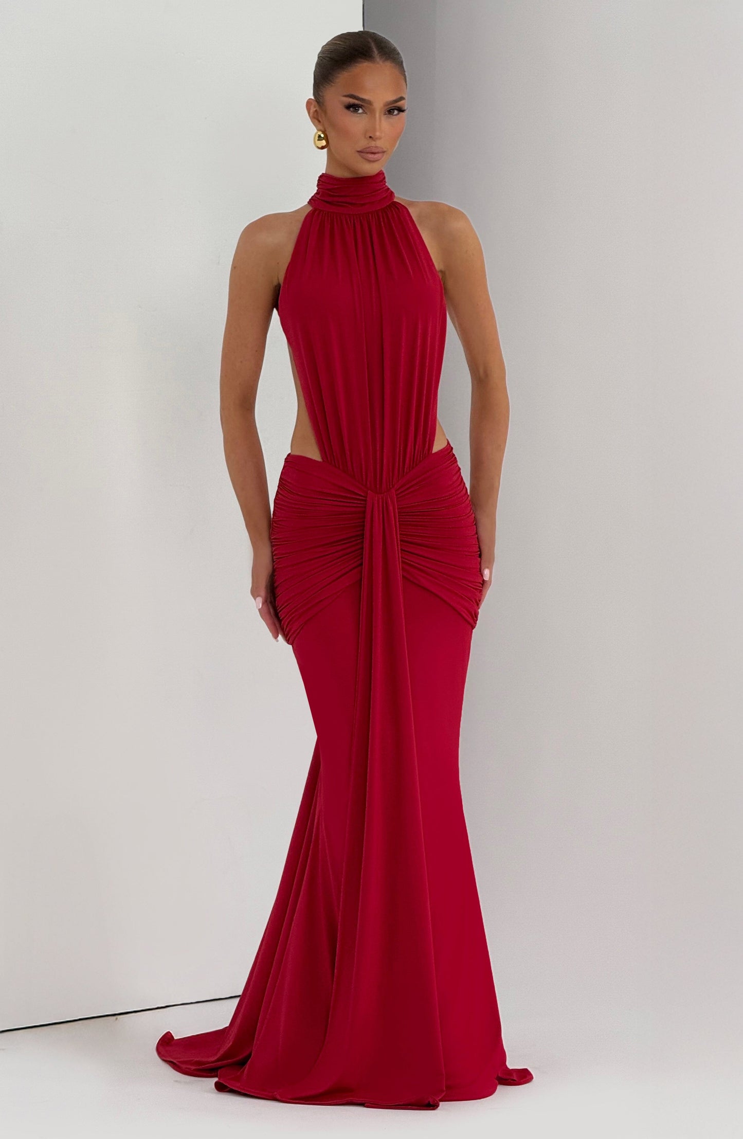 Robe Longue Longue - Rouge