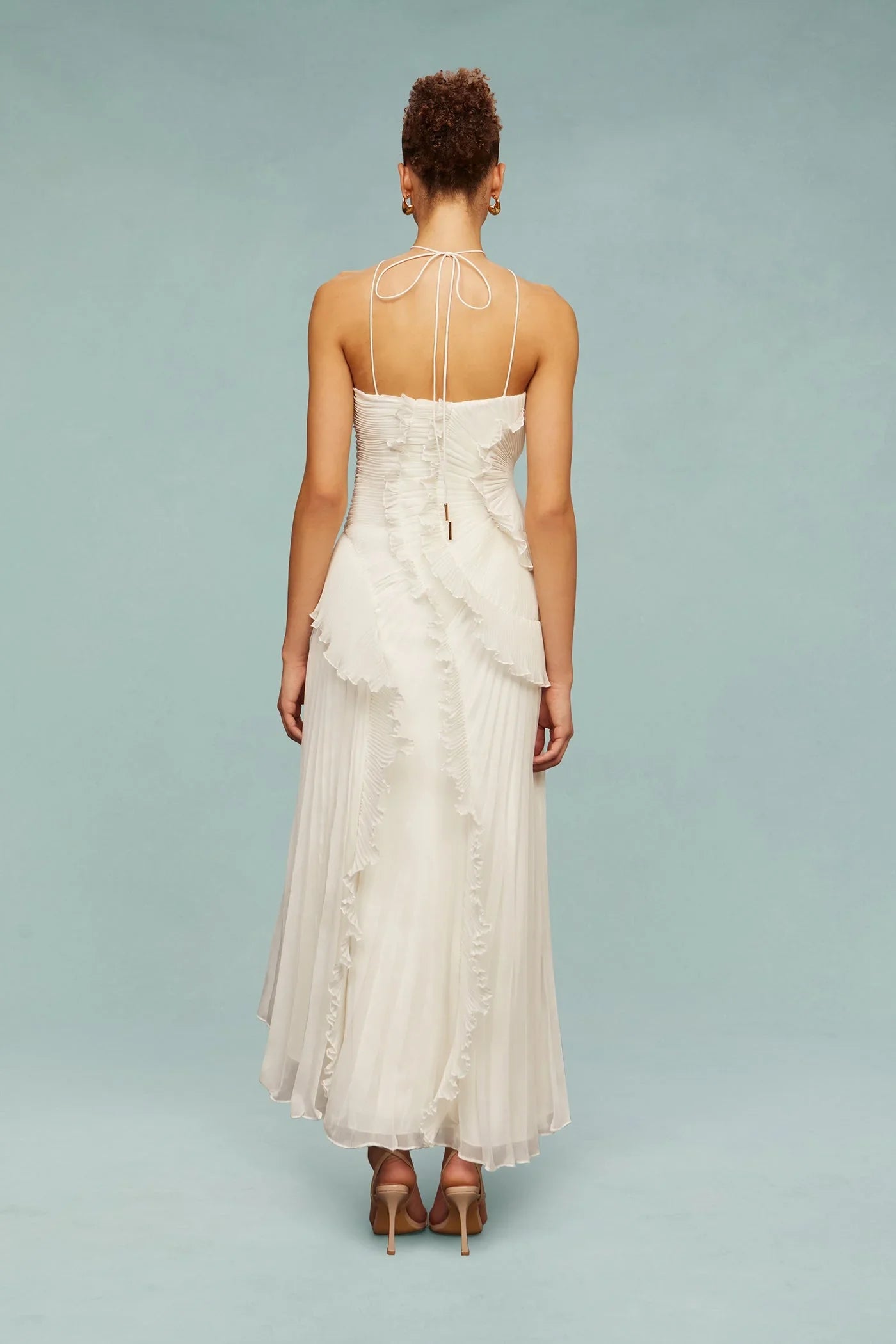 Robe Longue Mireille | Robe Plissée