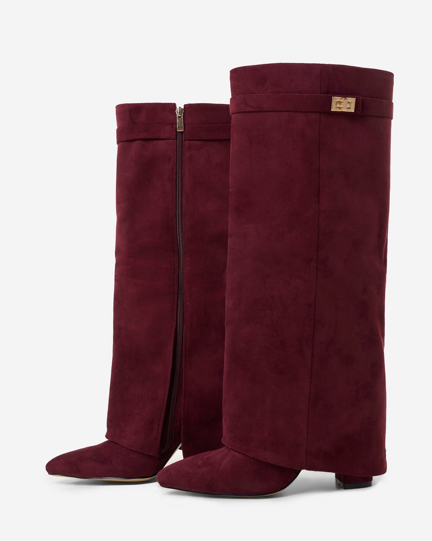 Robe Bottes hautes en suède lavista - bordeaux