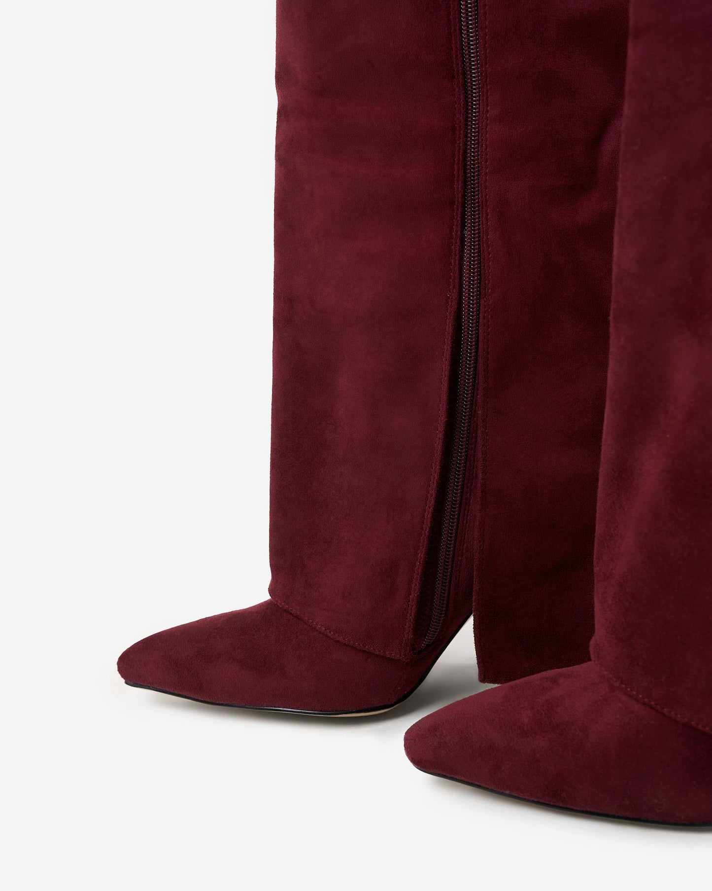 Robe Bottes hautes en suède lavista - bordeaux