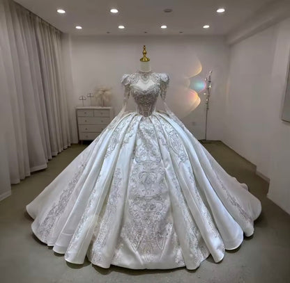 Robe de mariée 2-en-1 satin convertible sur mesure – Robe de Luxe de la boutique Lovea Paris