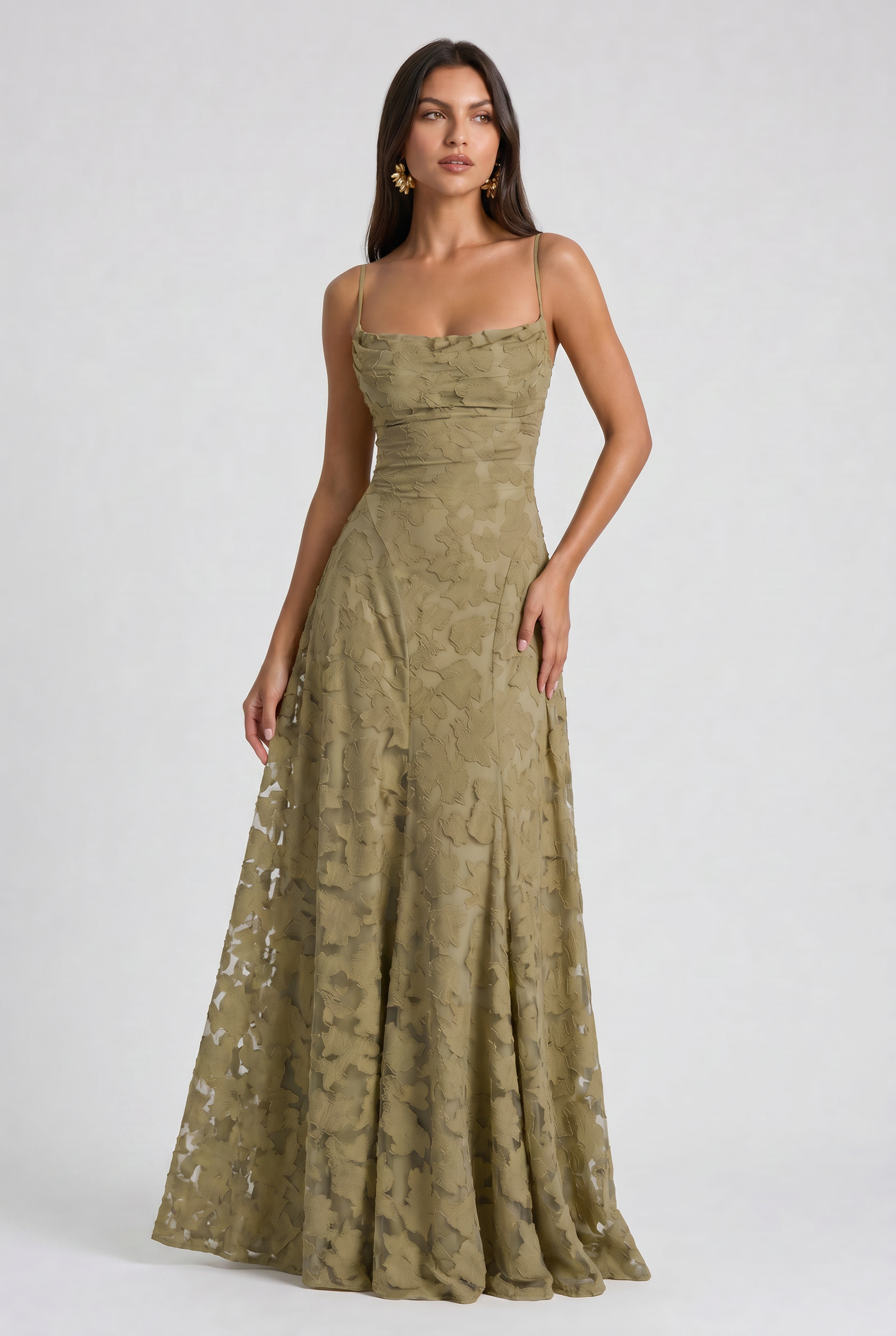 Robe Maxi Louise - Sauge