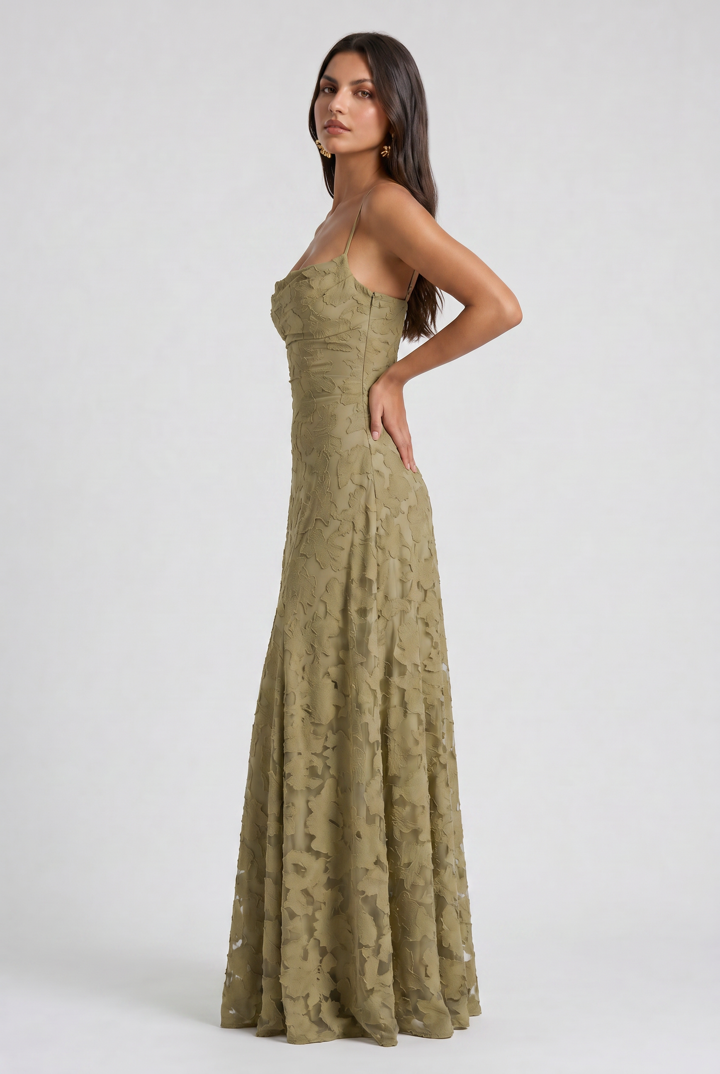 Robe Maxi Louise - Sauge
