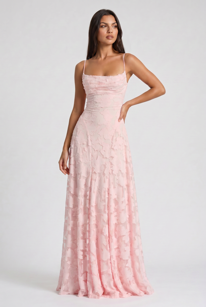 Robe Maxi Louise - Rose Poudré