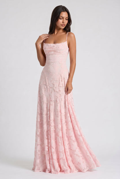 Robe Maxi Louise - Rose Poudré
