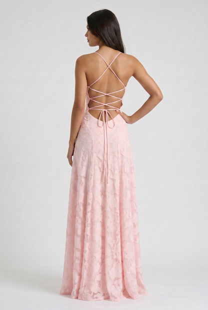 Robe Maxi Louise - Rose Poudré