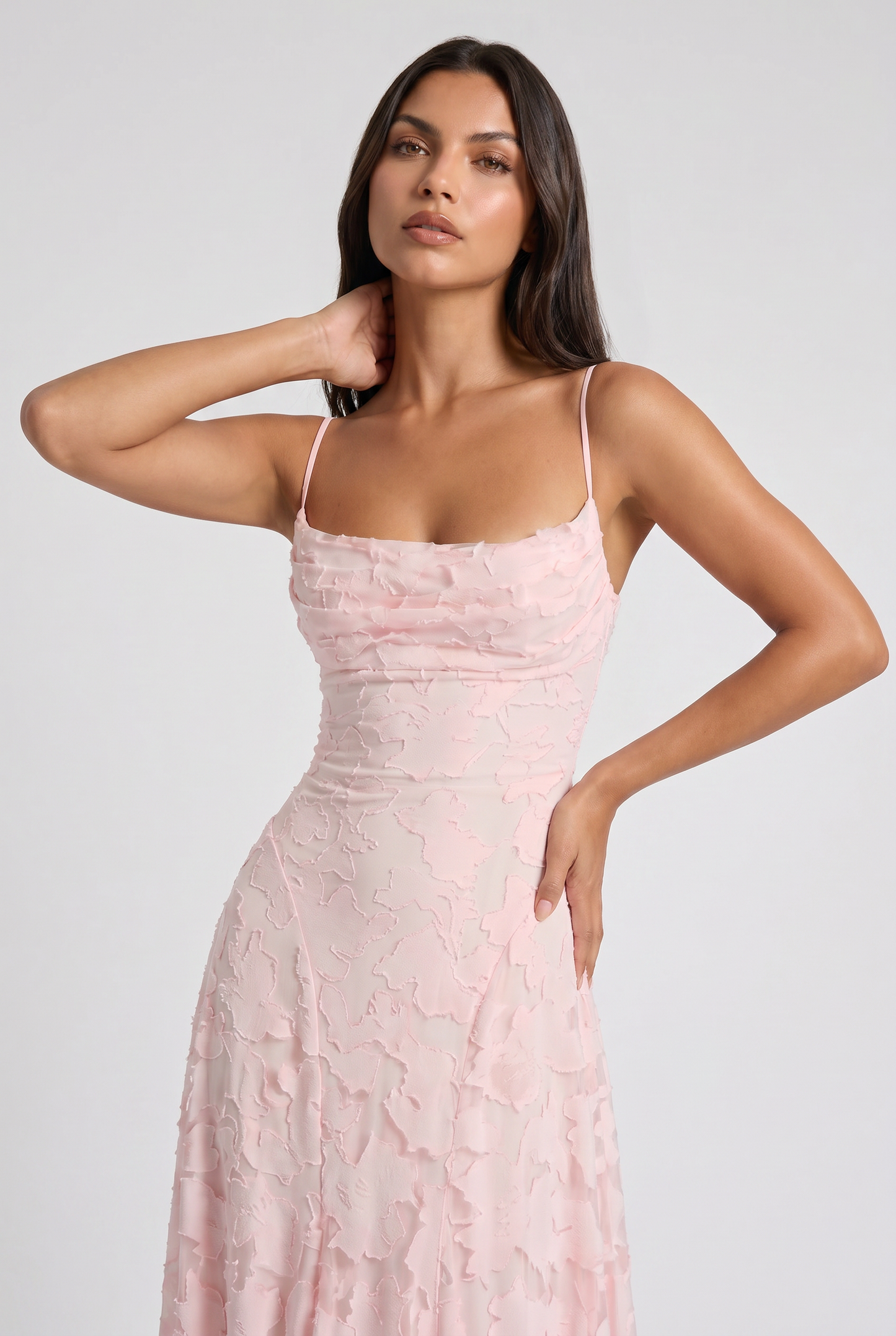 Robe Maxi Louise - Rose Poudré