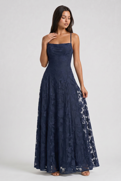 Robe Maxi Louise - Bleu