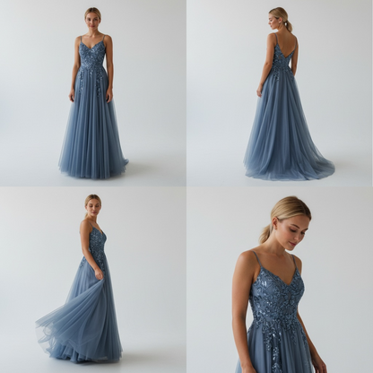 Robe de Soirée Longue Glamour – Robe de Luxe de la boutique Lovea Paris