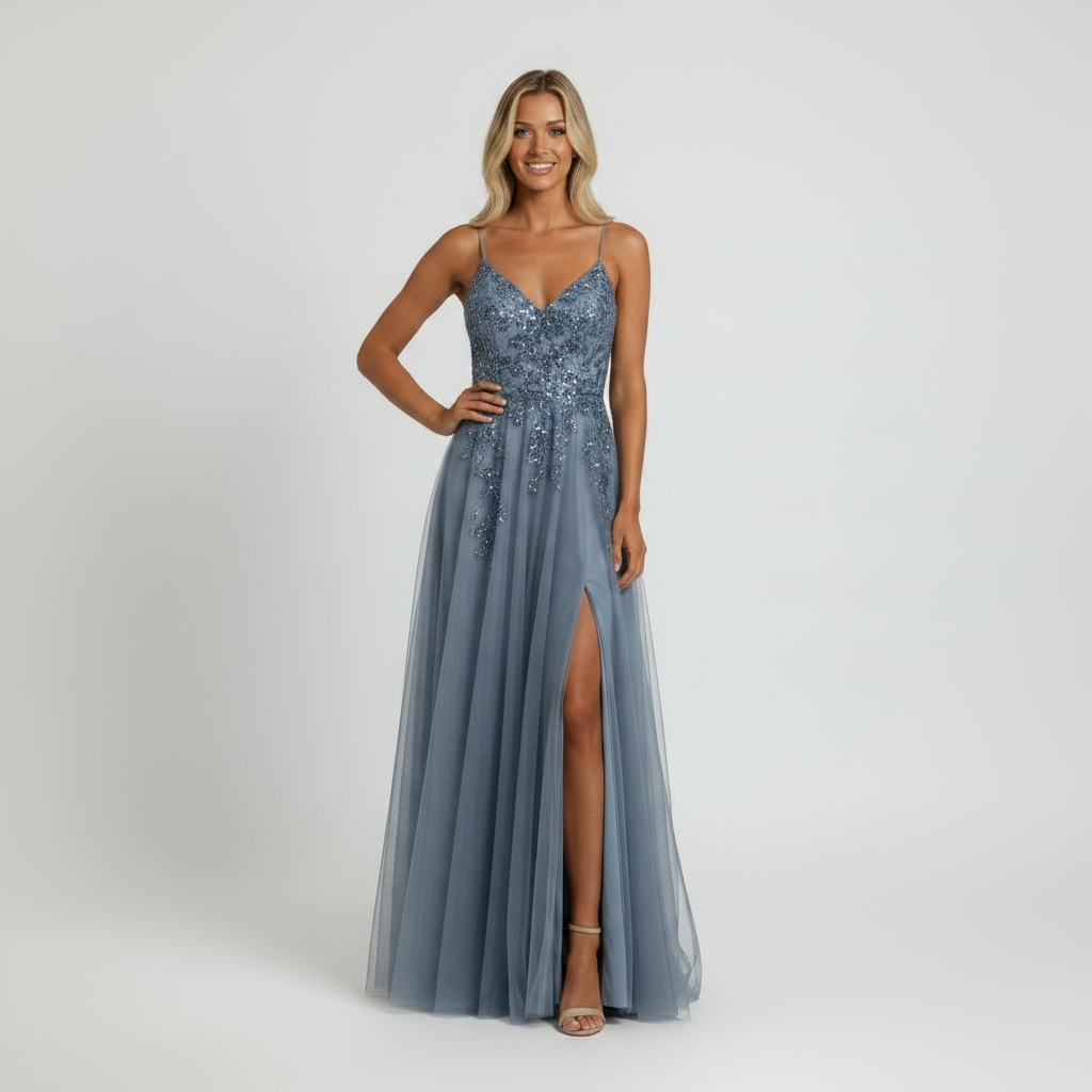 Robe de Soirée Longue Glamour – Robe de Luxe de la boutique Lovea Paris