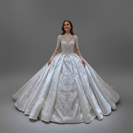 Robe de mariée 2-en-1 satin convertible sur mesure – Robe de Luxe de la boutique Lovea Paris
