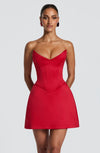 Robe Courte Courte - Rouge