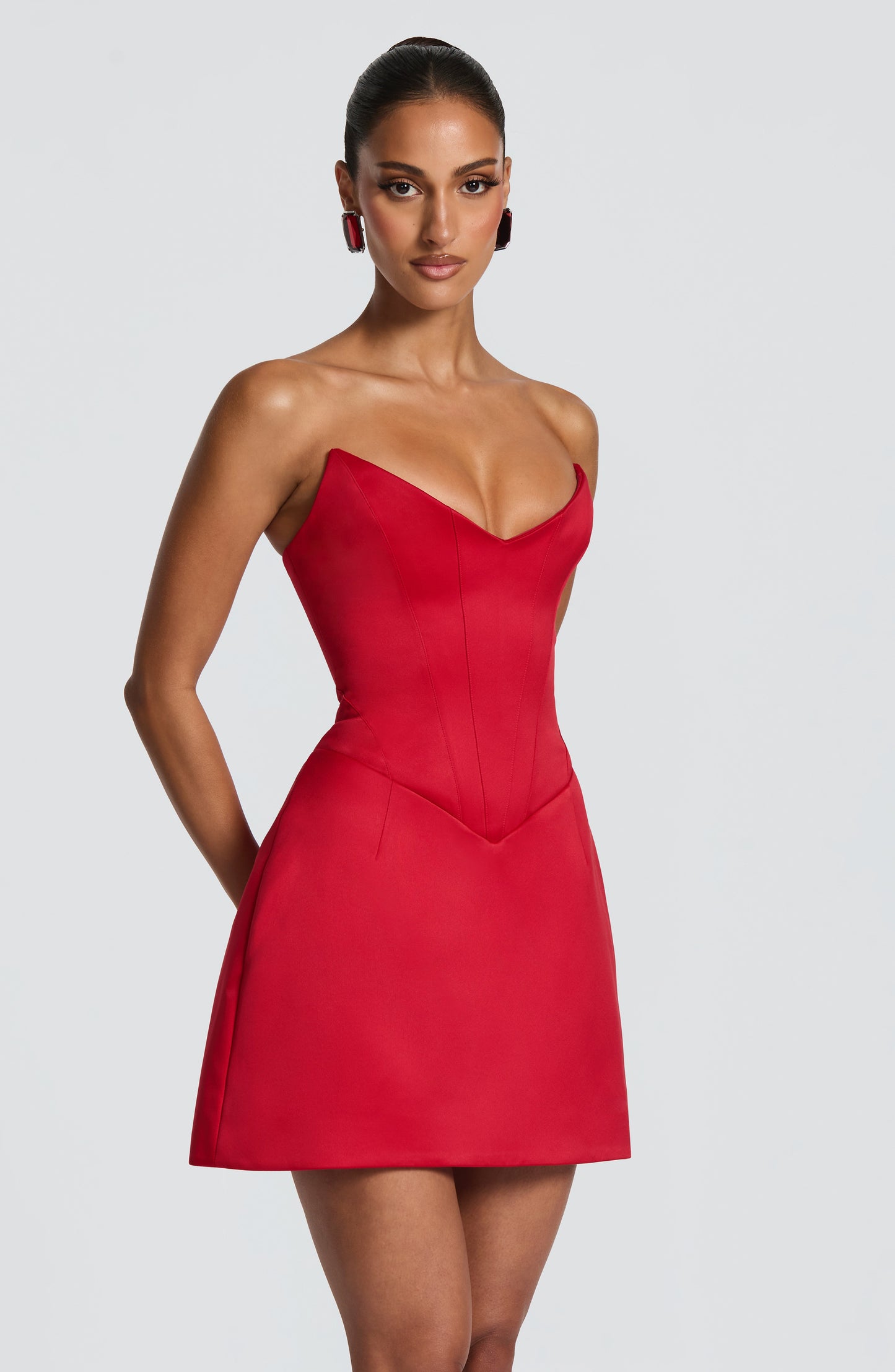 Robe Courte Courte - Rouge