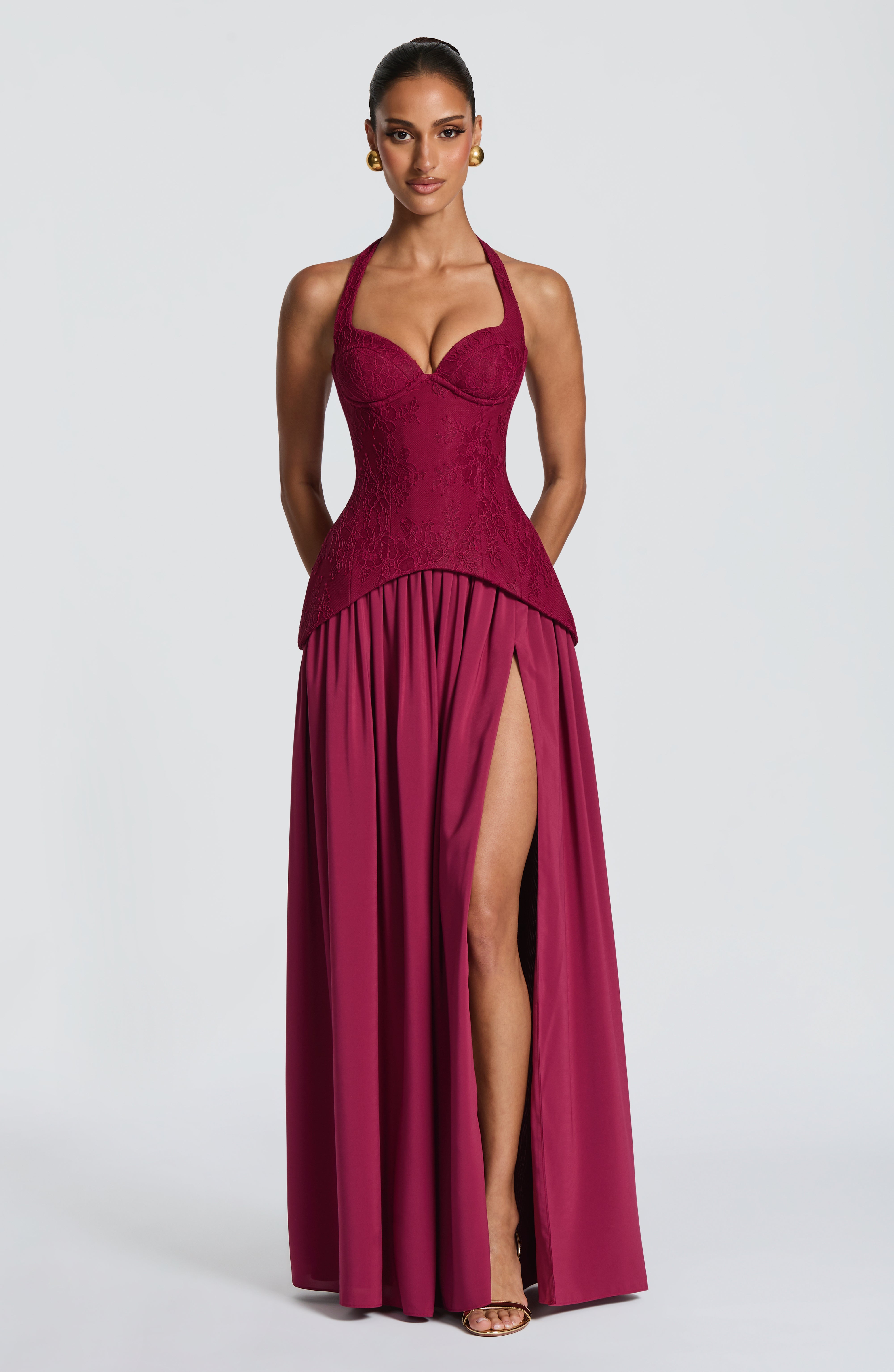 Robe Longue Almira - Mûre