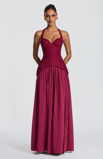 Robe Longue Almira - Mûre