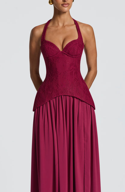 Robe Longue Almira - Mûre