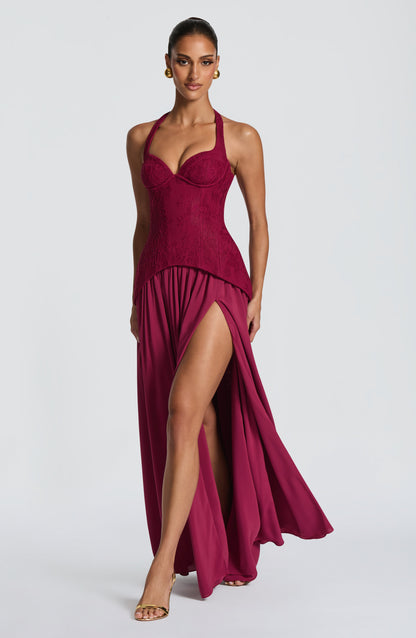 Robe Longue Almira - Mûre