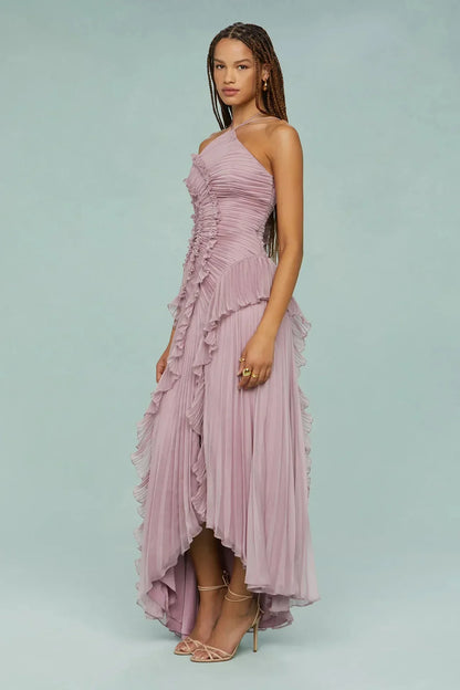 Robe Longue Mireille | Robe Plissée