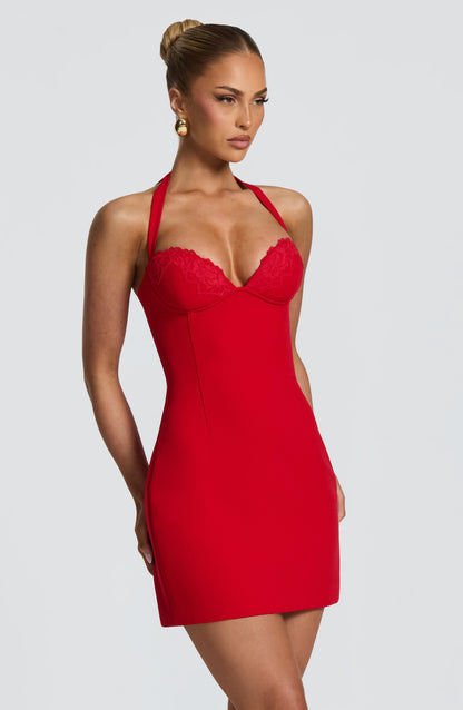 Robe Courte Cassia - Rouge