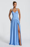 Robe Longue Almira - Bleu Poudré