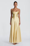 Robe Longue Adelina - Jaune Citron