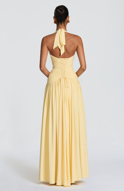 Robe Longue Amaris - Jaune Citron