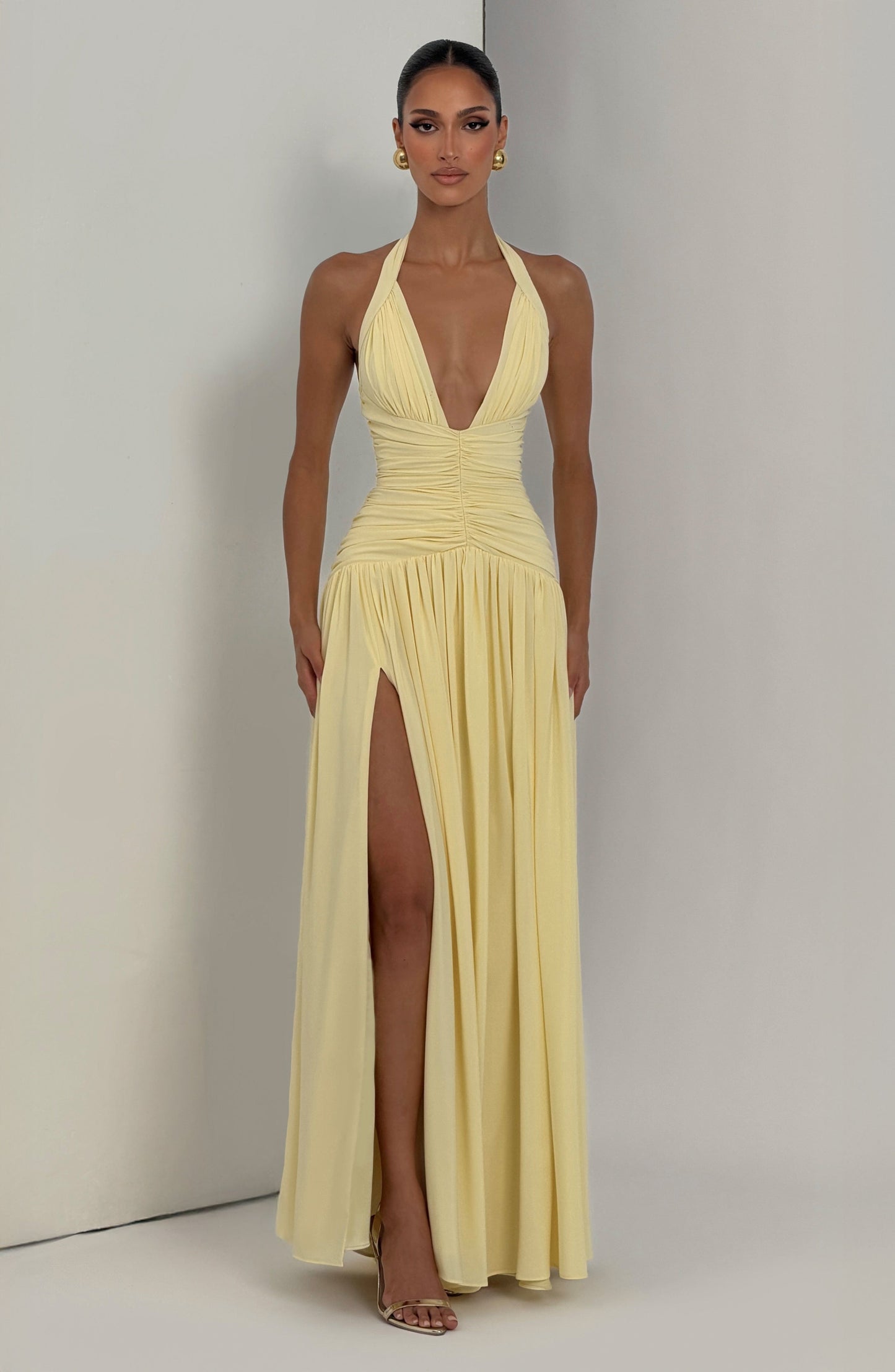 Robe Longue Amaris - Jaune Citron