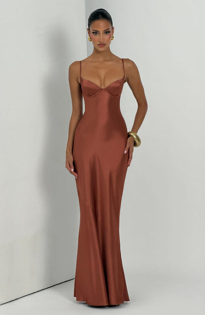 Robe Longue Longue - Rouille