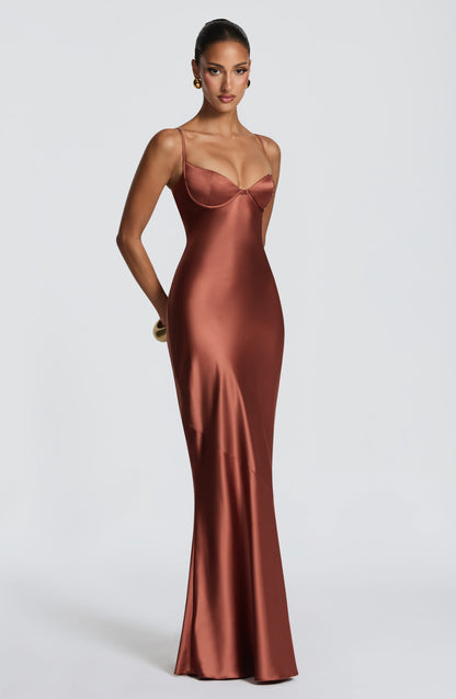 Robe Longue Longue - Rouille