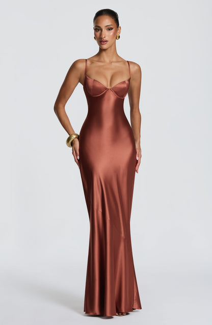 Robe Longue Longue - Rouille