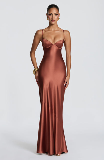 Robe Longue Longue - Rouille