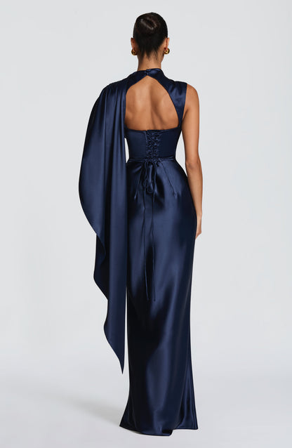 Robe Longue Avendra - Bleu marine