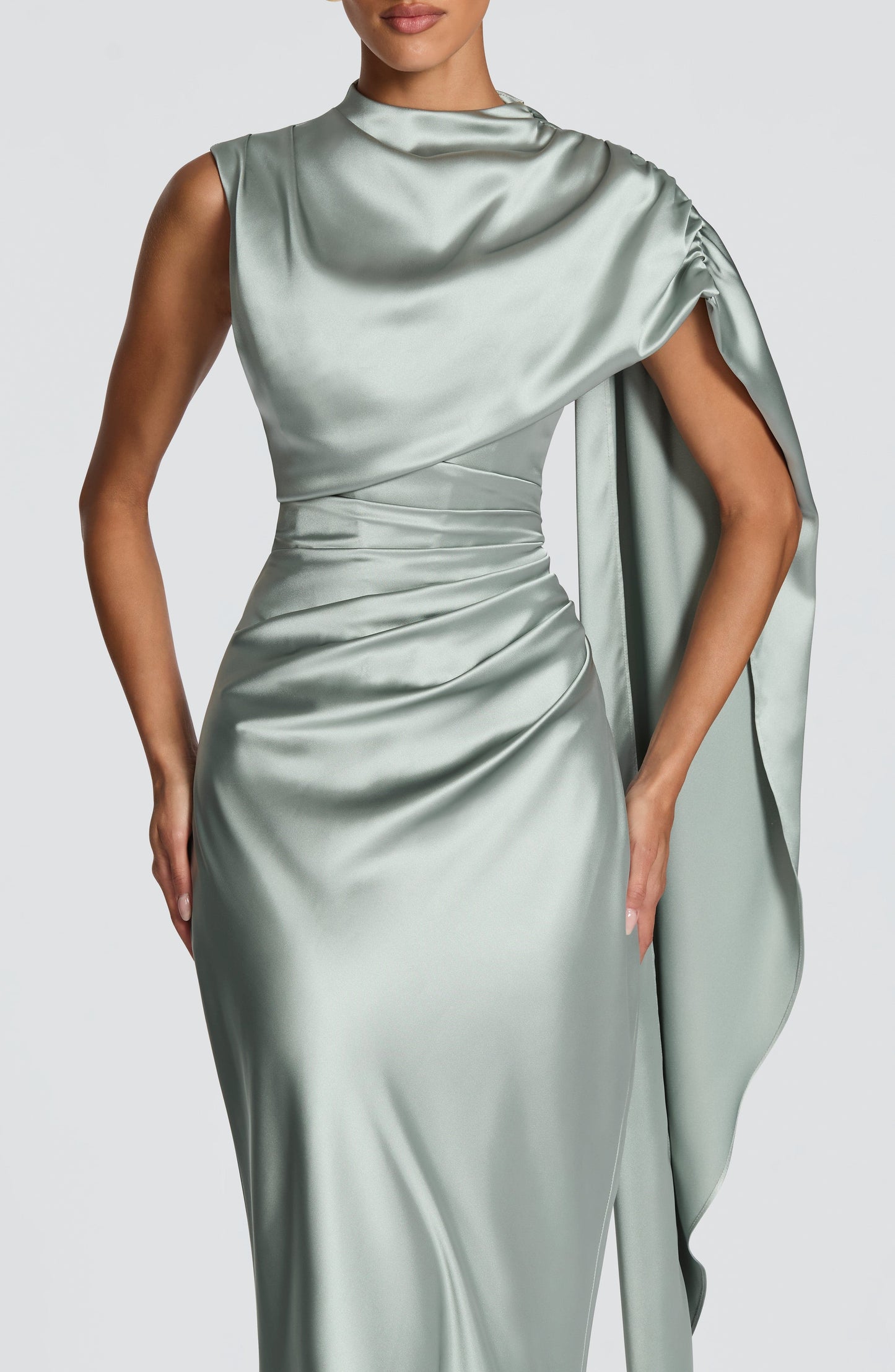 Robe Longue Avendra - Vert sauge