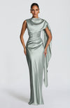 Robe Longue Avendra - Vert sauge