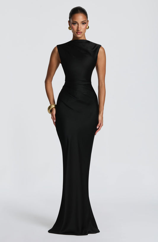 Robe Longue Avielle - Noir