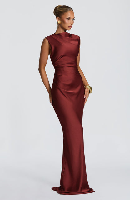 Robe Longue Avielle - Rouille profond