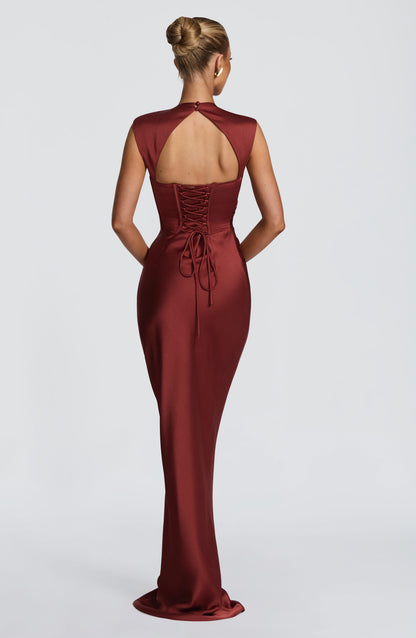 Robe Longue Avielle - Rouille profond