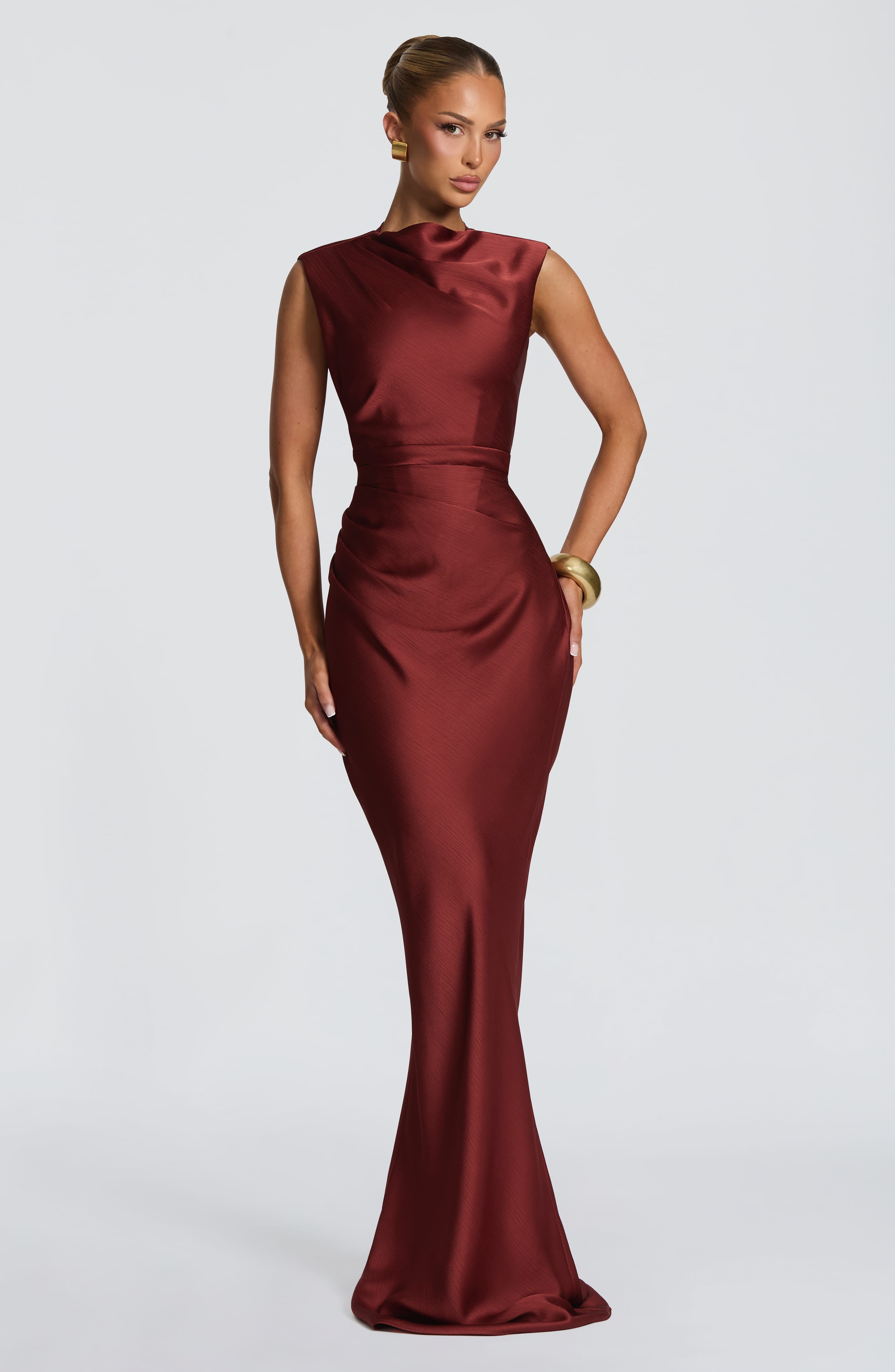 Robe Longue Avielle - Rouille profond