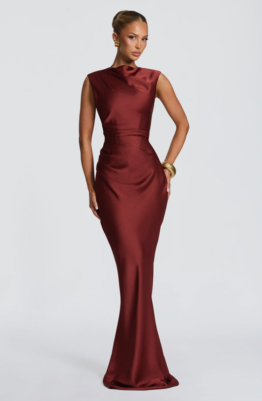 Robe Longue Avielle - Rouille Profond