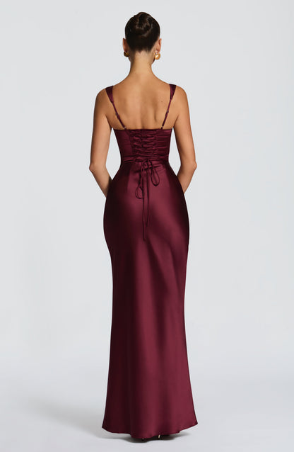 Robe Longue Robe - Cerise laquée