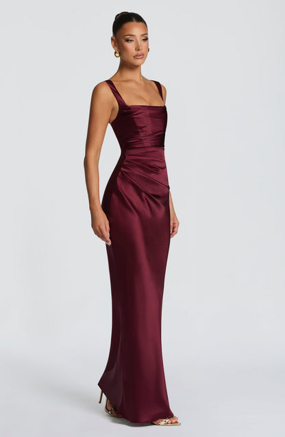 Robe Longue Robe - Cerise laquée