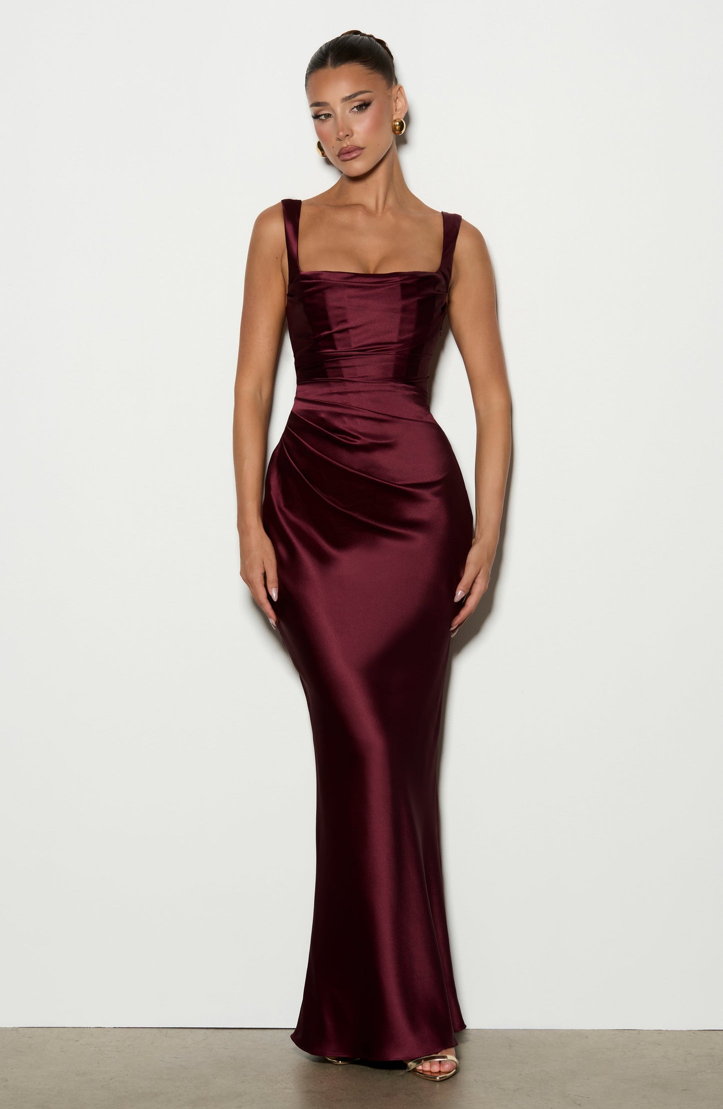 Robe Longue Robe - Cerise laquée