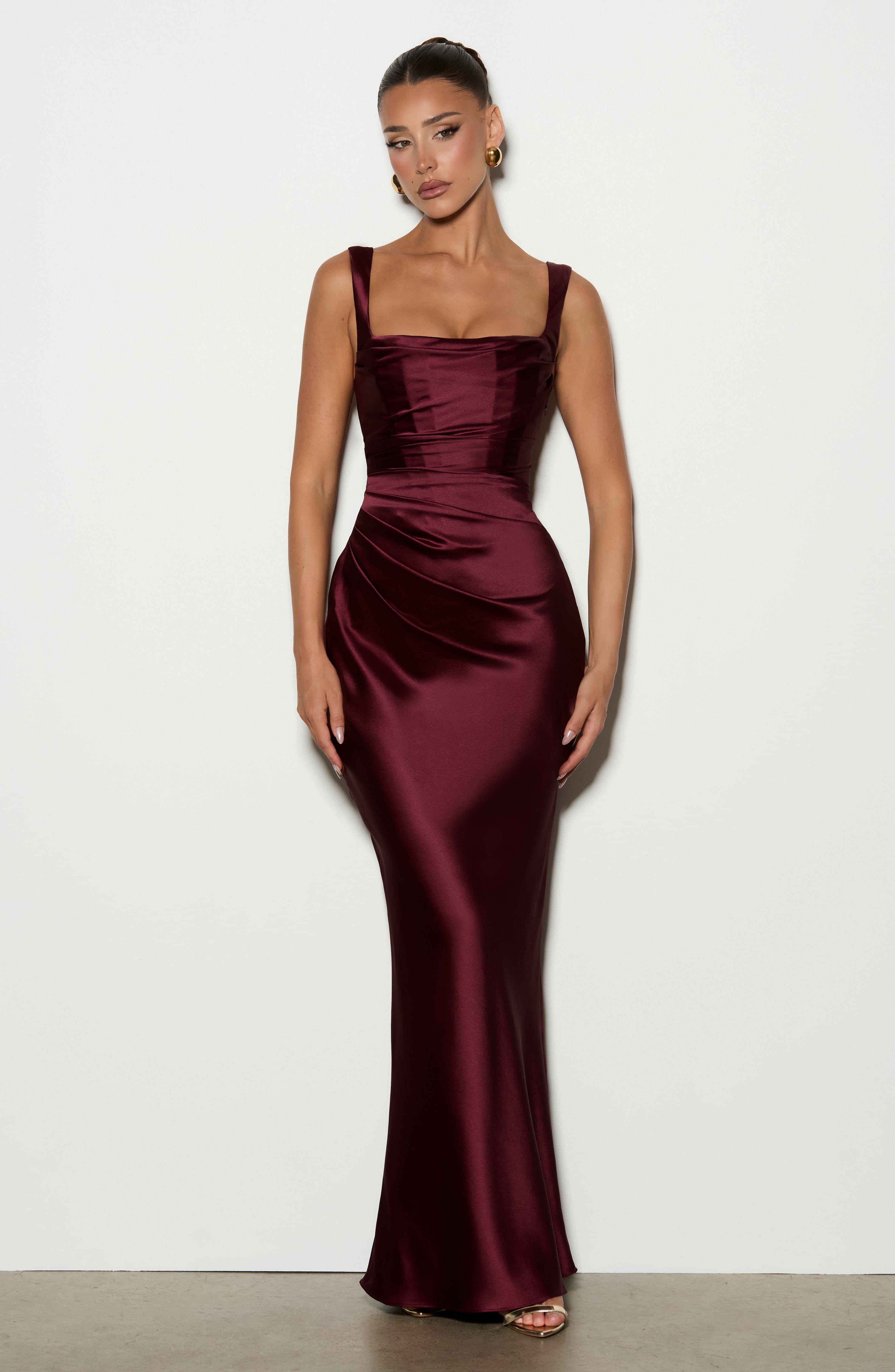 Robe Longue Robe - Cerise laquée